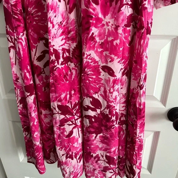 The Fold Lora Dress in Pink NWT 100% Silk - Picture 5 of 14